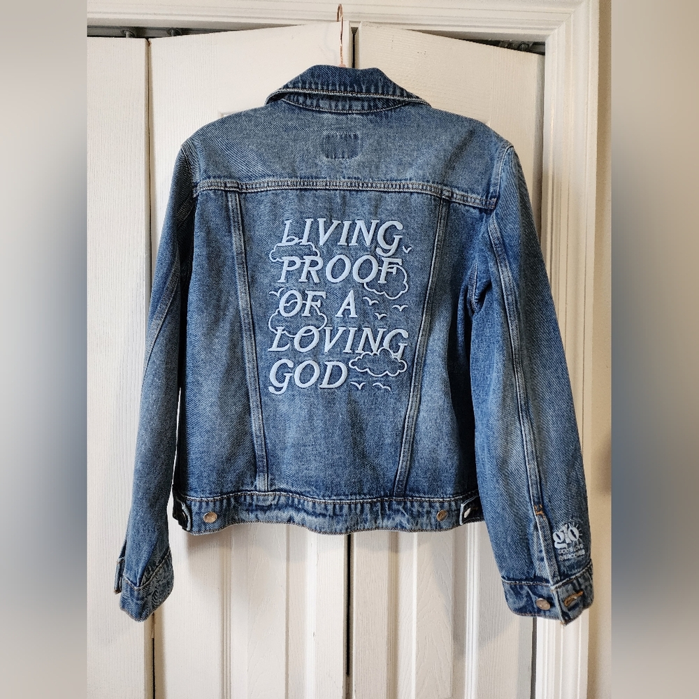 NWoT Love in Faith Jean Jacket